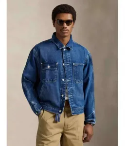 Джинсовая куртка regular fit Polo Ralph Lauren, синий