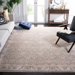 Ковер SAFAVIEH, 275 x 366 см, Harlow Collection, Ivory Grey & Sage, винтажный восточный дизайн, не линяет и прост в уходе, противоскользящий, идеален для помещений с высокой проходимостью в гостиной, спальне (HAR103A)