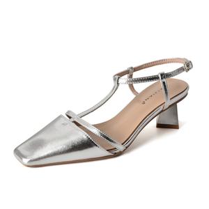 Туфли на высоком каблуке 5 см, женские TATAYA, Silver