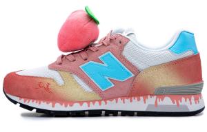 Кроссовки NB 565 унисекс с низким верхом розовые/синие/белые New Balance