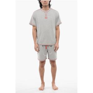 RED TAG Stretch Cotton UMSET-WILORT Короткая пижама с V-образным вырезом Diesel, Gray