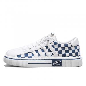 Нескользящие и износостойкие низкие кроссовки для скейтбординга, увеличивающие рост, для мужчин NANJIREN, White Blue