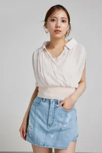 Рубашка из шифона, многослойный вязаный топ Rienda, цвет L/Pnk1