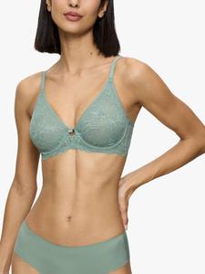 Амуретт чарм бюстгальтер с косточками и глубоким вырезом Triumph, Light Green