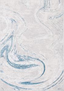 Ковер SAFAVIEH, 166 x 232 см, Orchard Collection, Grey & Blue, современный абстрактный дизайн, не линяет и прост в уходе, идеален для помещений с высокой проходимостью в гостиной, спальне (ORC617G)