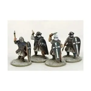 Сержанты военного ордена с ручным оружием, Gripping Beast Miniatures - Early Crusade & Outremer (28mm)