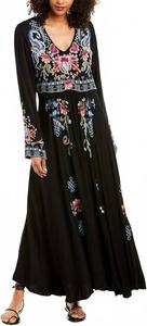 Платье Ичиро Чаллиса в черном цвете Johnny Was, черный