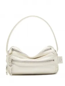 Сумка на плечо с молниями Acne Studios, белый