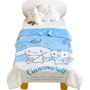 Детское охлаждающее одеяло из шелка для лета мультяшное одеяло для кондиционера для дневного сна в детском саду химическое волокно Sanrio, Brother Cinnamoroll