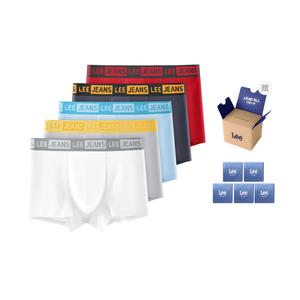 Бокс с мужскими трусами Brilliant, 5 пар Lee, белый