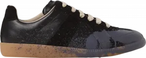 Кроссовки Maison Margiela Replica Low 'Paint Splatter - Black Pewter', черный