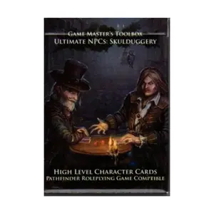 Бокс-сет Ultimate NPC - Skulduggery - High Level Character Cards (Pathfinder), Game Master's Toolbox (Pathfinder)