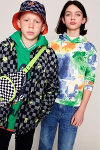 Ветровка с изображением монстра в шахматном порядке Monsoon, черный