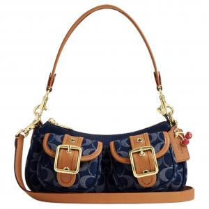 COACH Эштон Тканевая сумка кроссбоди через плечо обычная женская джинсовая синяя