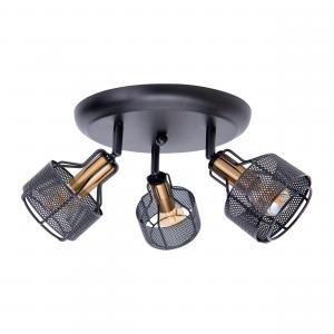 Потолочный светильник, цоколь E14, золотистый/черный, степень защиты IP20 Näve, черный/золотистый