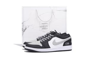 Air 1 Противоскользящие Балансирующие Ударопрочные Низкие Винтажные Баскетбольные Кроссовки Мужские Черные Jordan