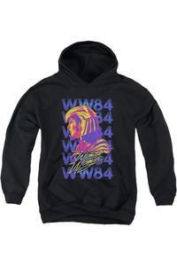 Толстовка с капюшоном Wonder Woman 84 WW84 Repeat Youth Gildan, черный