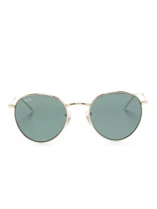 Солнцезащитные очки Round Reverse Ray-Ban, золотой