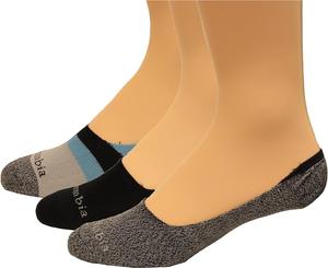 Женские носки Columbia Polytam Colorblock Liner, 3 пары, Colorblock.Assorted4