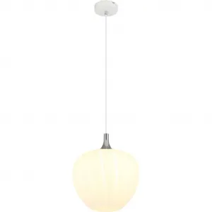Подвесной светильник MAXY E27 1 шт. Подвесная лампа/люстра/белая/стекло опал/декоративные канавки Globo Lighting, белый
