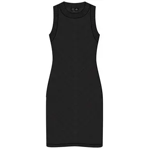 Платье Superdry Chevron Crochet short, черный