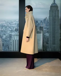 Женский длинный гладкий плащ Woman Limited El Corte Inglés, серый