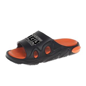 Нескользящие и дышащие детские шлепанцы для подростков CAMKIDS, черный/оранжевый