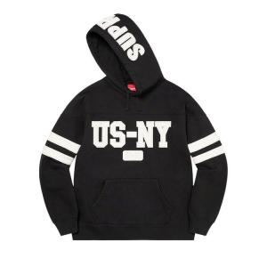 Толстовка Supreme US-NY Hooded Sweatshirt, Black