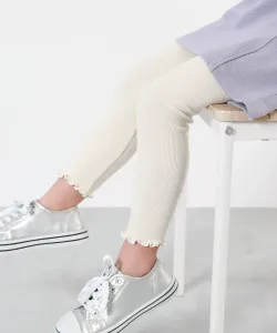 Леггинсы в рубчик Mellow, носки, колготки, леггинсы, 10 вариантов длины Devirock, цвет Ivory
