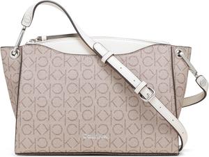 Женская сумка-мессенджер Calvin Klein Garnet Top Zip Crossbody, Almond/Taupe/Cherub White