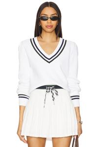 Свитер с V-образным вырезом Soony The Upside, white