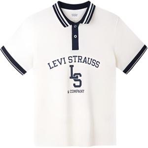 Левис Детская Футболка Кремово-Белая Подростковая Левис