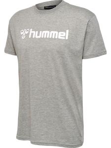 Футболка "Hmlmover Cotton T-Shirt S/S" серого цвета Hummel