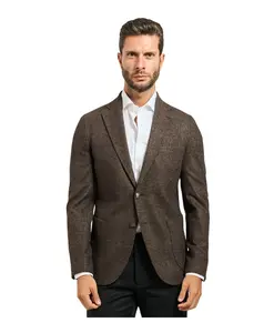 Куртка в клетку из шерстяной смеси, коричневая. Mulish, коричневый