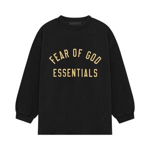 Футболка Fear of God Essentials Kids Jersey Long-Sleeve Tee Black, черный
