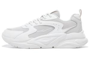 Износостойкие и легкие низкие повседневные кроссовки женские серые белые Erke, Wild Gray/Microcrystal White/Pumice Gray