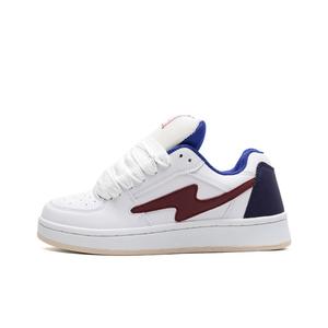 OBWA Низкие женские кроссовки для скейтбординга, белые, синие, красные