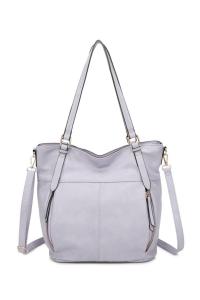 Сумка-тоут Reese из искусственной кожи с четырьмя молниями Fontanella Fashion, фиолетовый