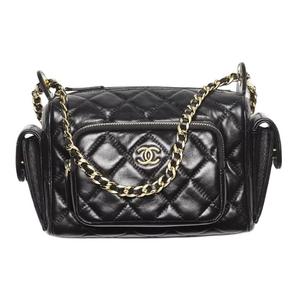 Сумка через плечо из ягненка черная CHANEL