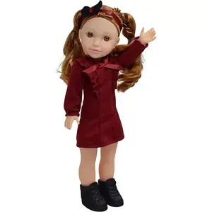 Кукла Glamour Girlz 14 дюймов с возможностью менять позы The New York Doll Collection, red