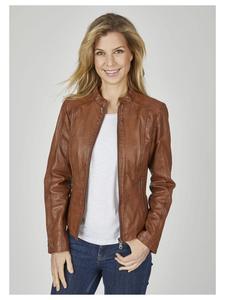 Кожаная куртка 7eleven, коричневый