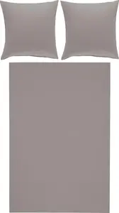 Постельное белье Nördlingen" серебро 1x 240x220 см + 2x 80x80 см" Erwin Müller