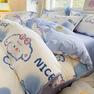 Yalu Комплект постельного белья 1.5 м, пододеяльник 200x230 см, 100% гребенной высокоплотный хлопок, H Yu Gui Tu