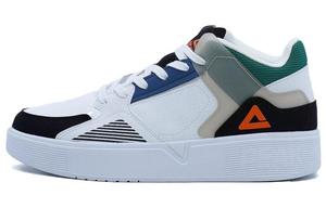 Кроссовки PEAK State Extremely Large Triangle 1.0 Skateboarding Shoes Men Mid-top Black/White Green, зеленый