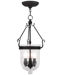 Подвесной светильник Jefferson с тремя плафонами Livex, черный