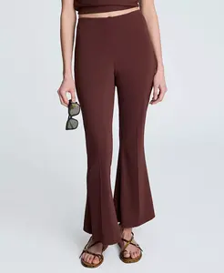 Женские брюки-клеш с голливудской талией Kenneth Cole, красный