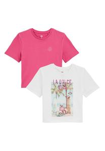 Базовая футболка MULTIPACK 2 WE Fashion, розовый