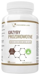 Progress Labs, Грибы, способствующие укреплению здоровья, Кордицепс Рейши Шиитаке Майтаке Львиная грива, 60 капсул. Inna marka