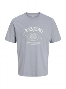 Jack & Jones Plus Футболка 'JORNantucket' в дымчато-голубом цвете