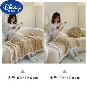 Disney Плед для ног 70х100 см, цвет Milk Coffee, хлопковый велюр